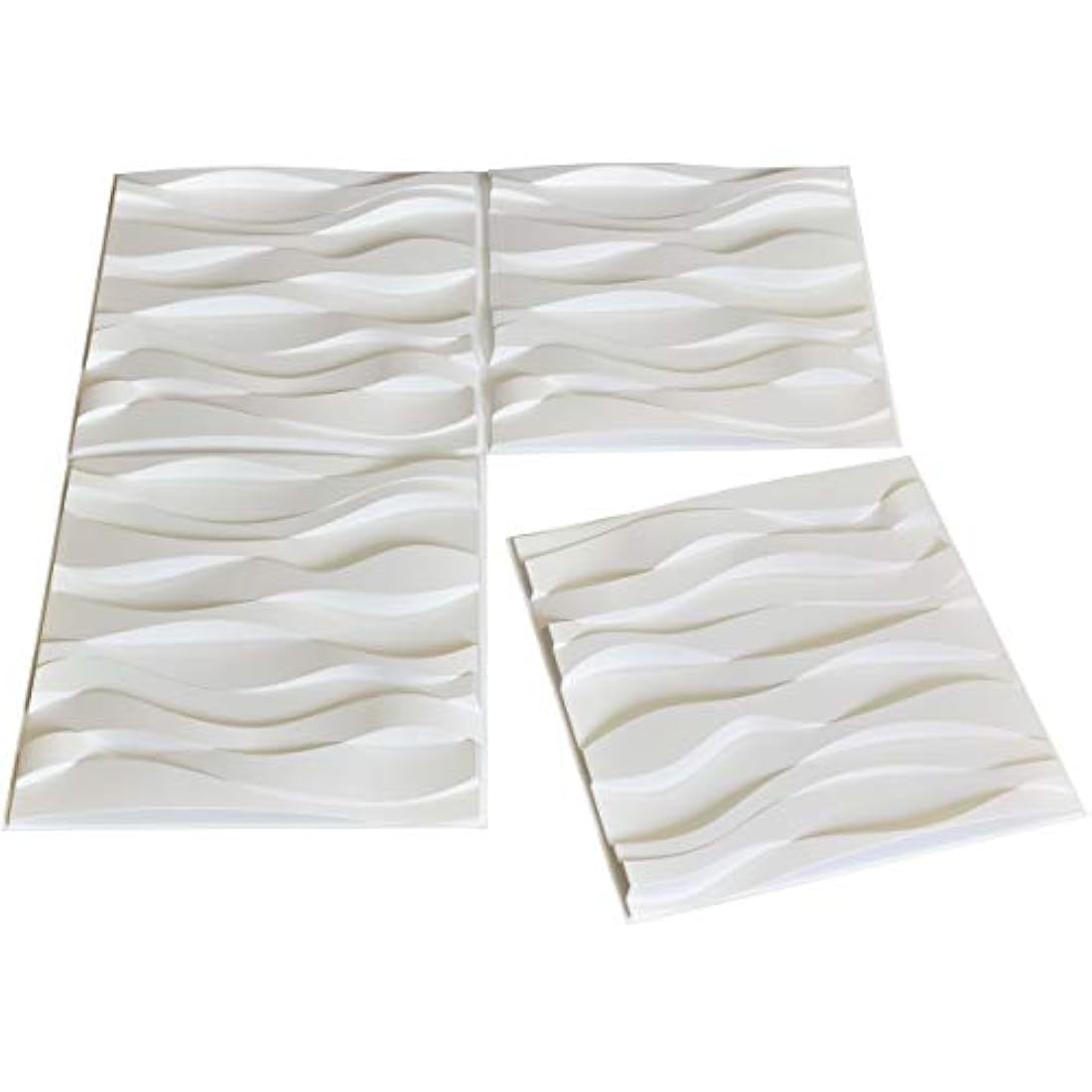 Paneles de pared decorativos 3D, diseño ondulado
