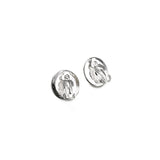Aretes de clip redondos de perlas para mujer