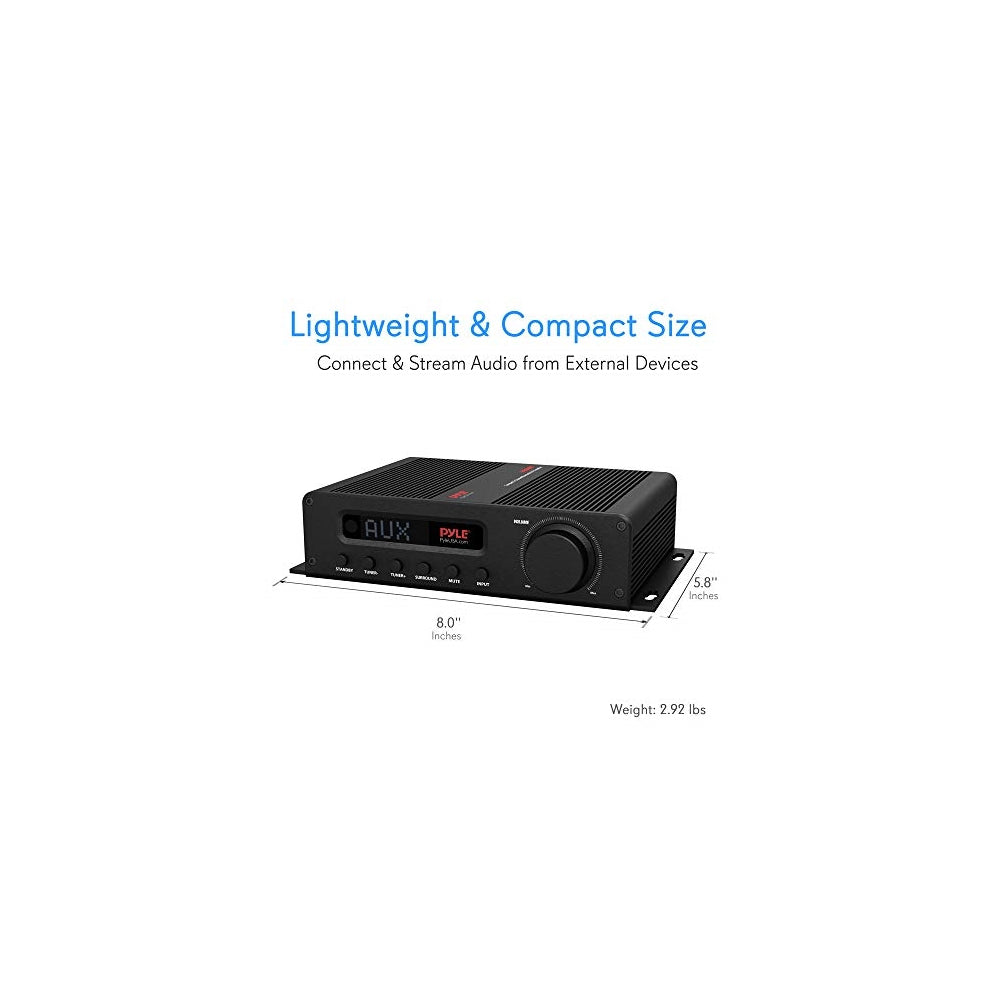 Amplificador de audio inalámbrico PYLE-HOME PFA540BT