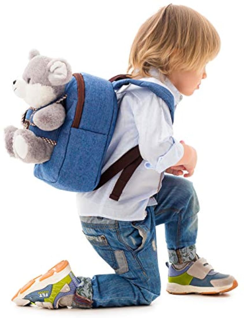 Morral de peluche para niños diseño de Oso. Naturally KIDS