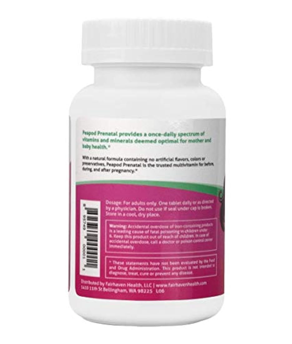 Peapod Multivitamins Prenatal, 60 tabletas