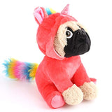 peluche con disfraz de unicornio rosa caliente 12.0 in