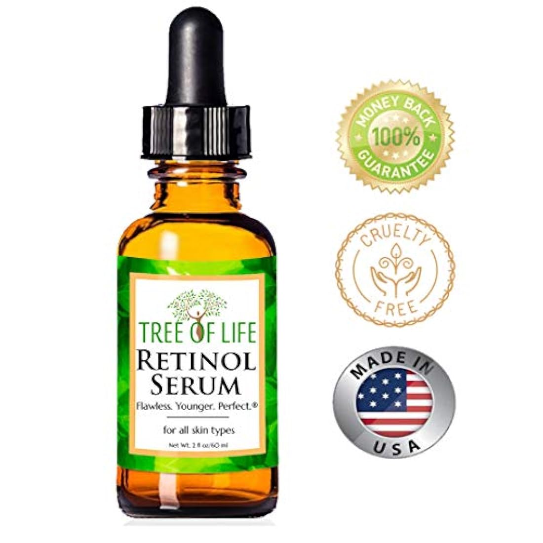 Suero de retinol ToLB, 72% orgánico, humectante con retinol