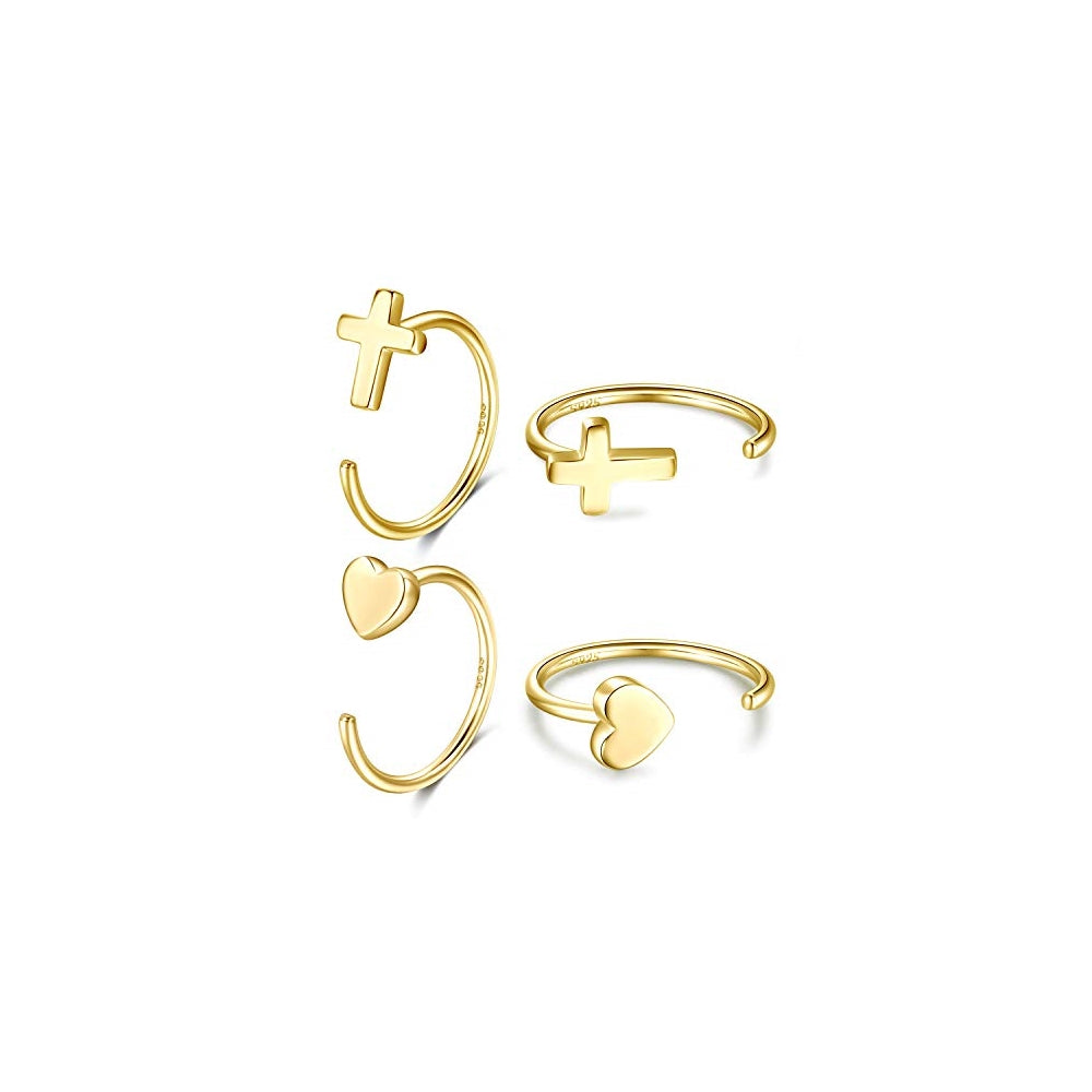 Aretes plata pequeños para mujer