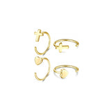 Aretes plata pequeños para mujer