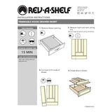 Rev-A-Shelf - Bandeja de madera poco profunda, Madera, Rojo