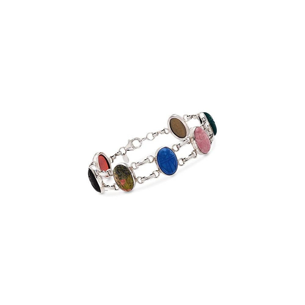 Pulseras de escarabajo en plata de ley