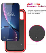Diverbox for iPhone Xr Case [Shockproof] [Dropproof] [Dust-Proof],Heavy Duty Protection Phone Case Cover for Apple iPhone XR (Red)