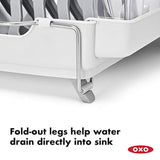 OXO estante plegable para platos, Blanco, diseño 1