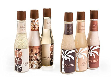 Set de regalo de baño y spa corporal de coco