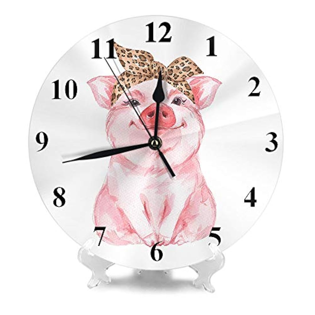 Reloj de pared con diseño de animales de granja divertido