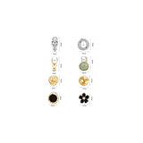 Aretes de clip para mujer 8 pares
