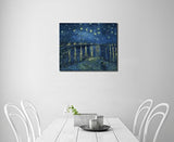Wieco Art – Pinturas al óleo de Noche estrellada