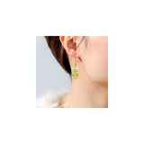 Aretes colgantes de cartas de tarot de acero inoxidable