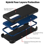 Leptech Funda para Samsung Galaxy A53 5G con protector de pantalla de cristal, [Serie Funda] Clip de cinturón de protección, resistente, resistente, resistente, resistente, militar, a prueba de golpes, cubierta para teléfono celular (negro)