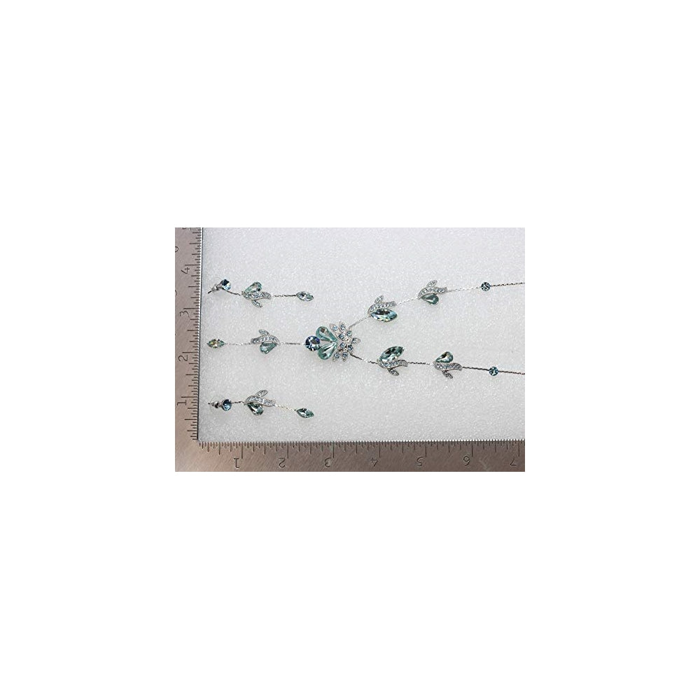 Aretes y Juego de collar y pendientes con diseño de flores