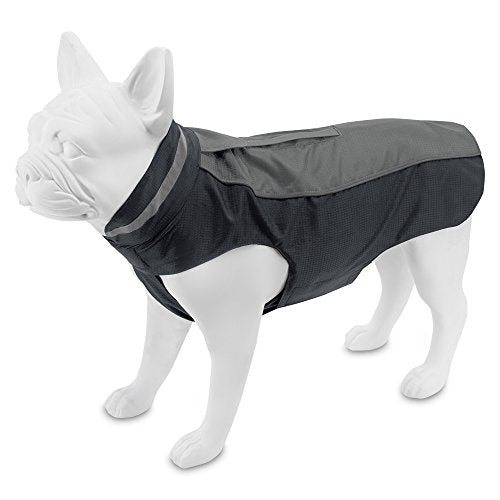 IMPERMEABLE  Voyager Dog para perros, Cortavientos (gris)