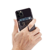 Tarjetero para la parte posterior del teléfono, bloqueo RFID, bolsillo con anillo de bloqueo RFID, para la mayoría de teléfonos inteligentes