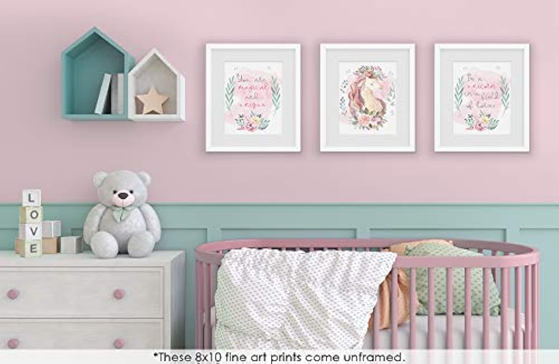 Impresiones de arte de pared de unicornio