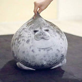 Peluche de foca color gris - 60 cm de largo