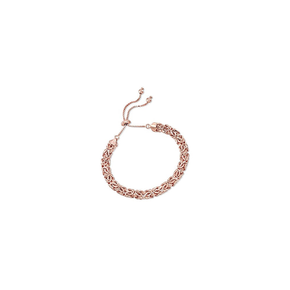 Pulseras de bolo bizantino plata bañada en oro