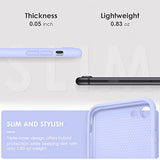 DTTOCASE - Funda para iPhone SE 2022/2020, iPhone 8, iPhone 7, funda de silicona líquida para iPhone SE 8 7 de 4.7 pulgadas, colorida y suave funda protectora para niñas y mujeres, color morado clavo