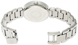 Reloj de pulsera plateado con esfera de diamantes para mujer
