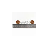 Aretes de aro de plata  para mujeres 3 pares de aretes