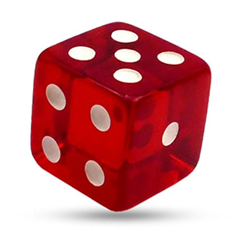 Magic Makers Inc Magic Dice Red Crystal Acrylic - Rollo A 7 ó 11 cada vez