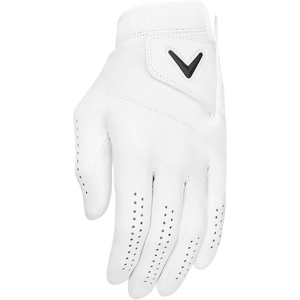 Guante auténtico de golf blanco talla L