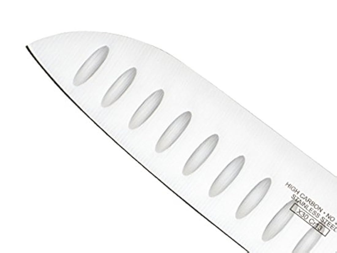 Cuchillo Santoku 7, Rojo