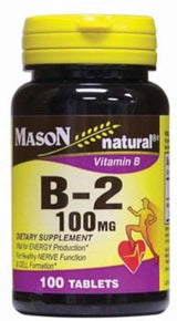 Mason Natural Vitamina B-2 100 Mg tabletas - 100 Ea