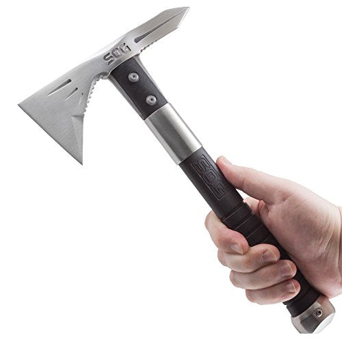 SOG - Cabezal de hacha pulida satinada, mango GRN