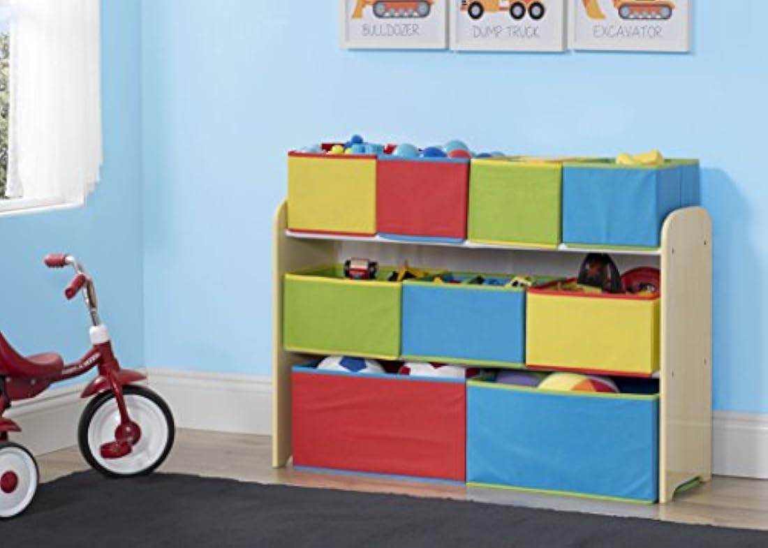 Organizador de juguetes para niños con compartimentos