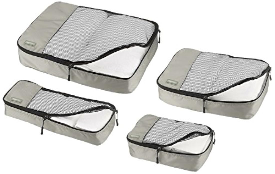 AmazonBasics Juego de 4 cubos de embalaje