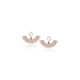 Aretes chapados en platino