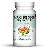 Maxi 5000 mg Suplemento de Vitamina D3 Liquid Gel, 1, 1