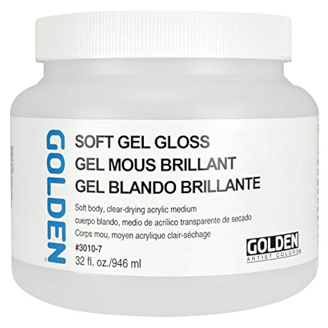 Acryl Med 32 oz Soft Gel Gloss Golden