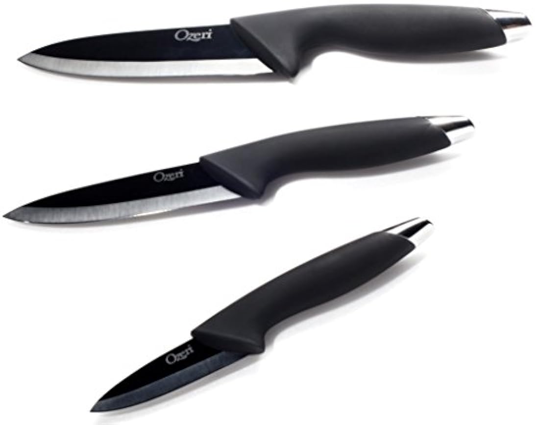 Ozeri Kitchen- cuchillos de cerámica para chef,3 piezas