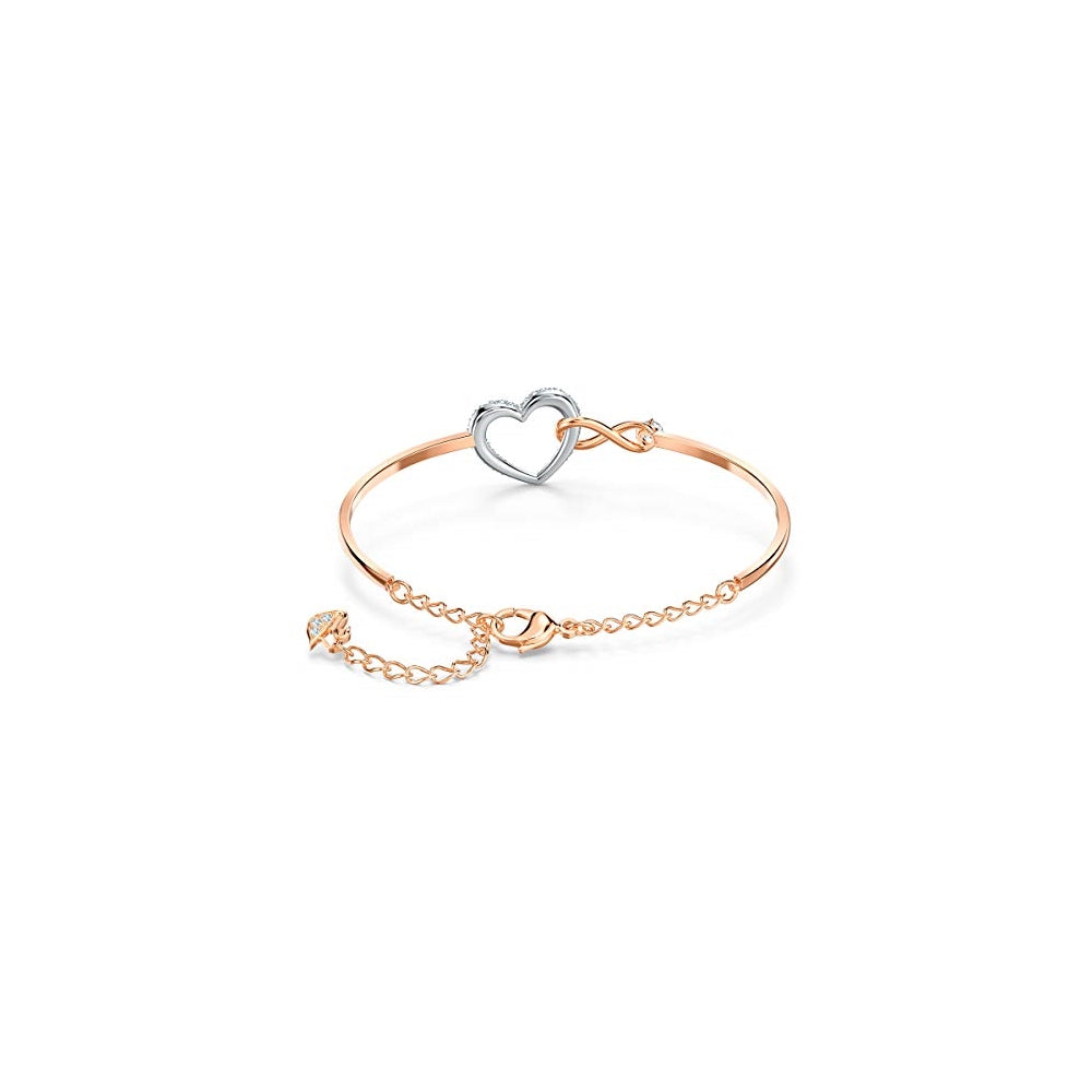 Pulseras para mujer tono oro rosa y acabado de rodio