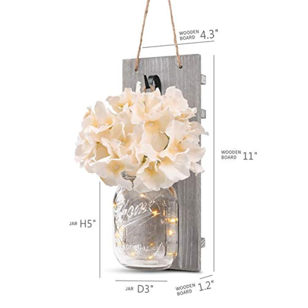 Decoración de pared decorativa del tarro de masón de HOMKO