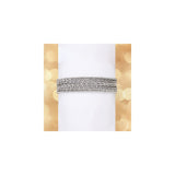 Pulseras de palomitas de maíz de plata de ley italiana