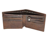 Christian Art Gifts Cartera de cuero genuino para hombres