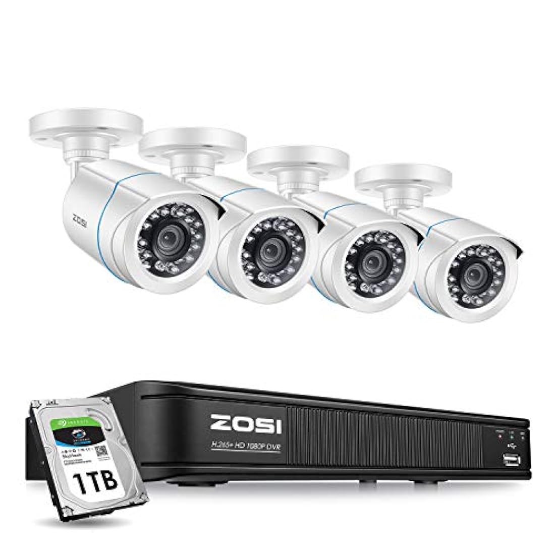 Sistema de cámara de seguridad para el hogar 1080p