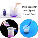 10 tazas de medición de silicona de 3.4 fl oz, tazas de resina epoxi reutilizables, tazas de mezcla de silicona antiadherente para moldes de resina y moldes de fundición para velas hechas a mano, artesanías de resina