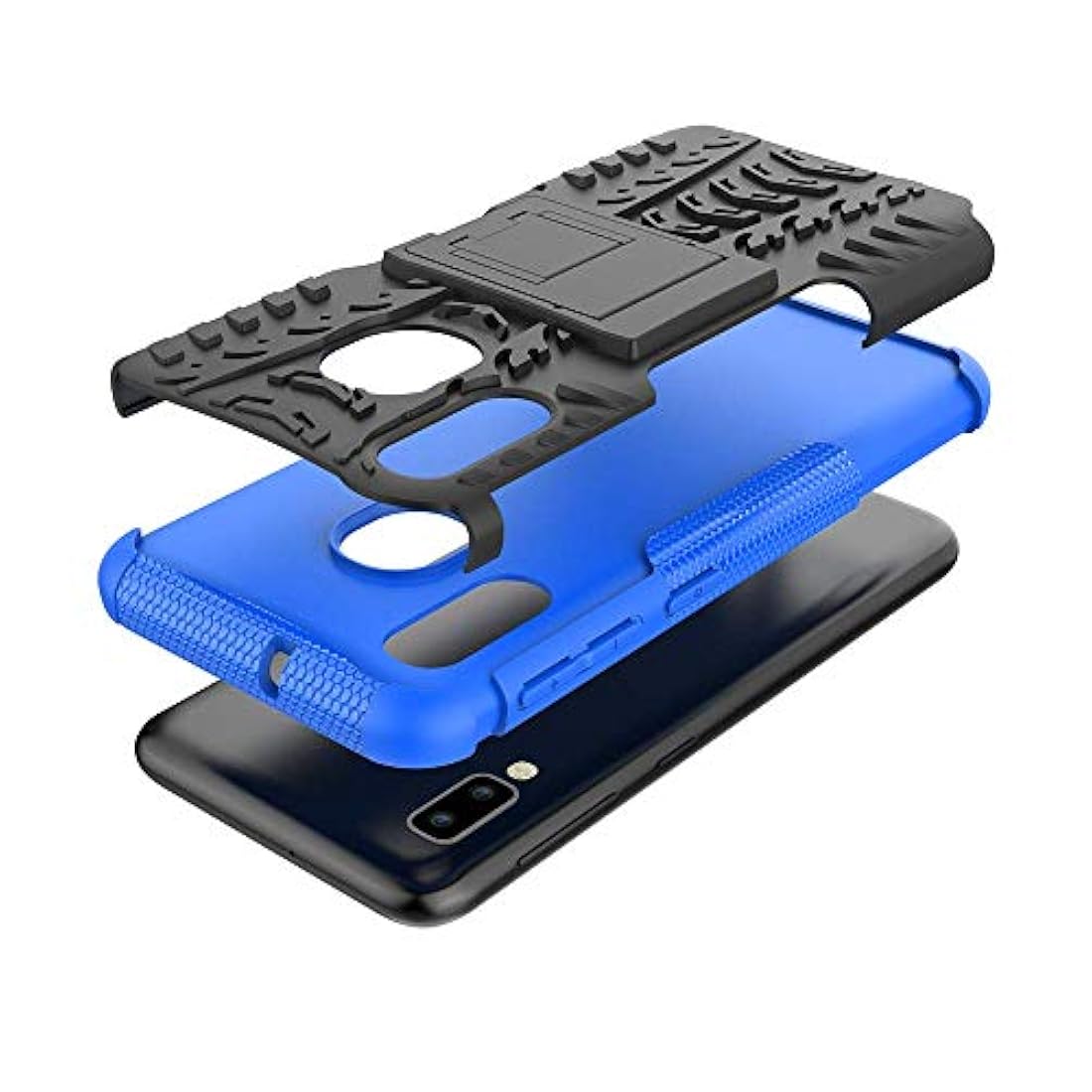 Funda para Samsung A10Eprueba de golpes color azul