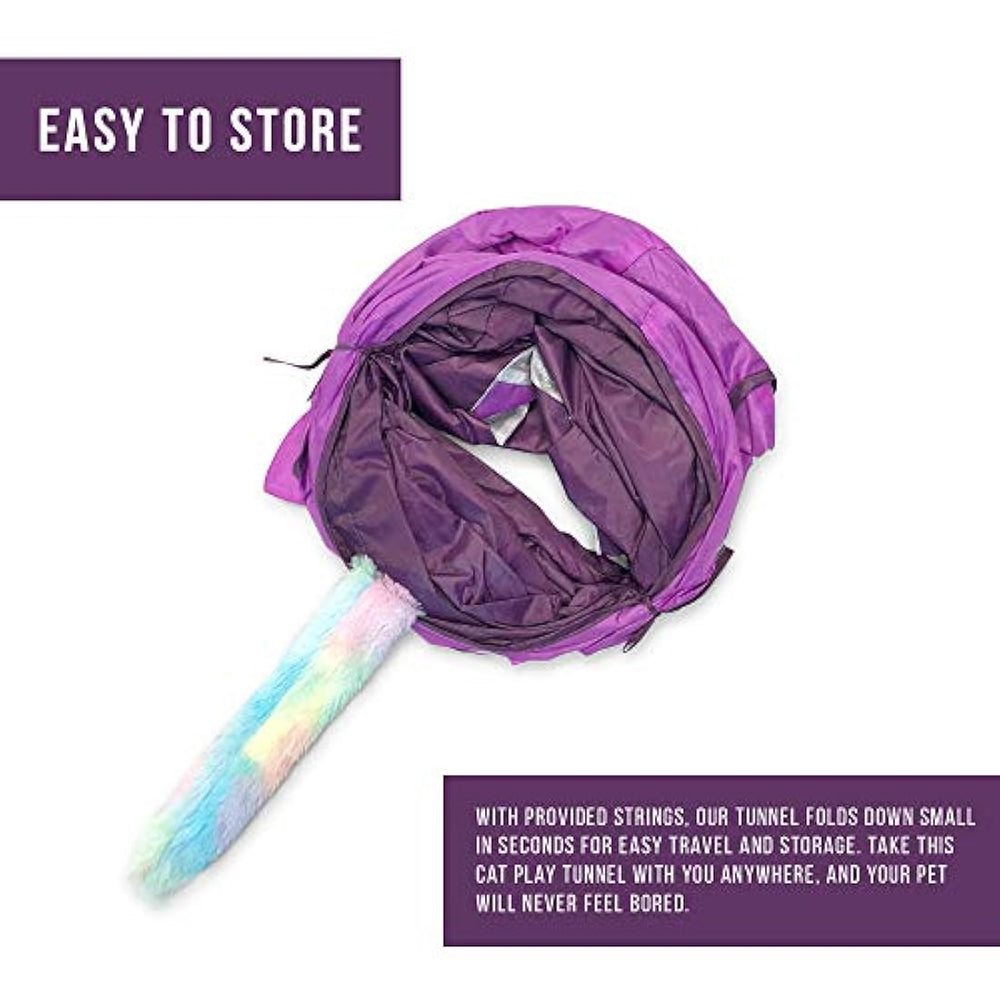 Cat Tunnel Alivio del aburrimiento Juguetes  hilo de plumas