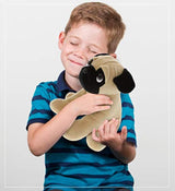 Peluche de perro para niños color marrón. Puzzled Inc
