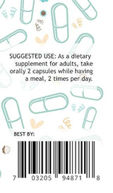 Ginseng 100 cápsulas, 1300 mg por porción, raíz de ginseng