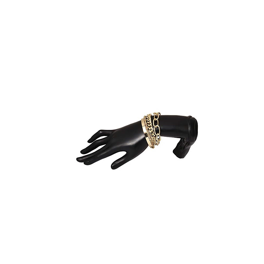 Pulseras y tobilleras Juego de 4 pulseras de cadena de plata